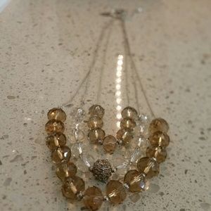 Brown & Beige Bead Necklace